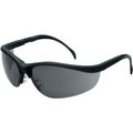 Mcr Safety MCR Safety® Klondike® KD112 Safety Glasses KD1, MatteBlack Finish Frame, Gray Lens KD112